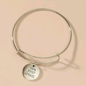 Live your dream bangle type bracelet
